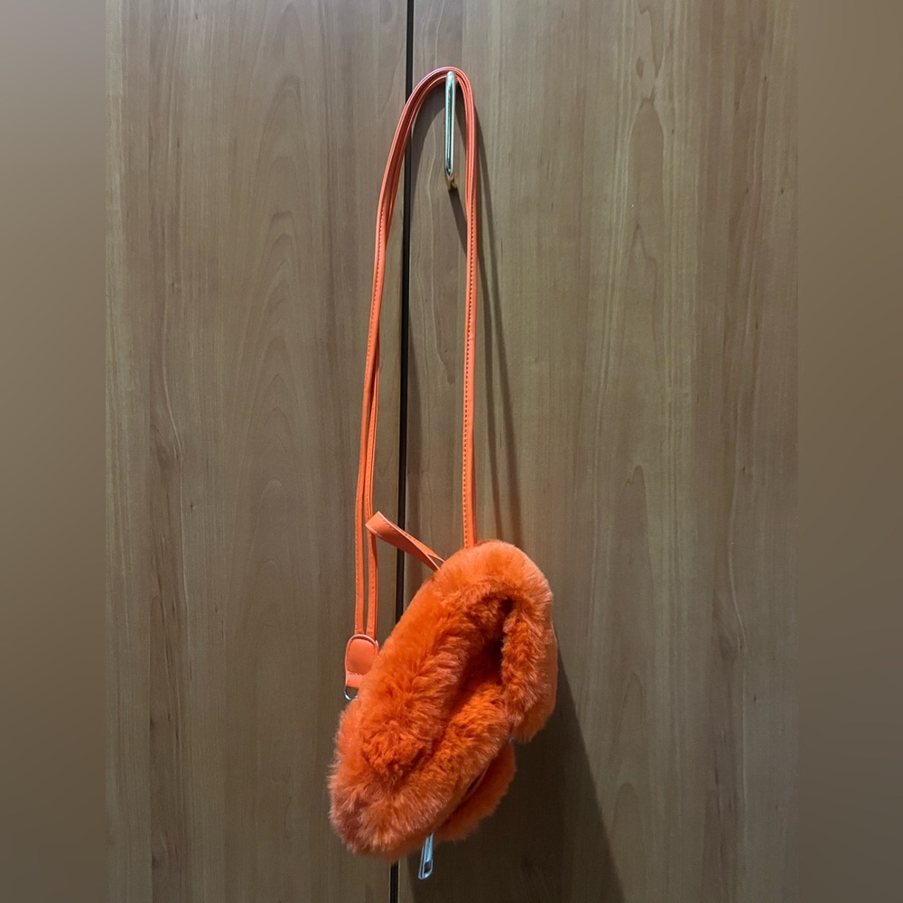 Current Mood Fluffy Orange Mini Backpack - image 6